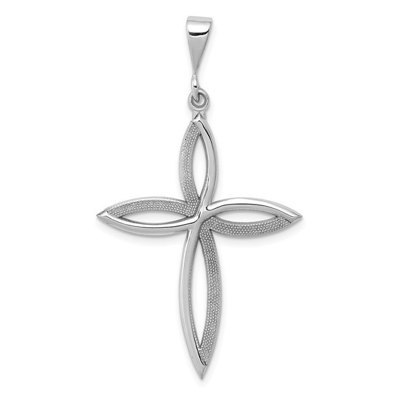 14k White Gold Passion Cross Pendant,All Products : American Fashion Style Bags On Sale